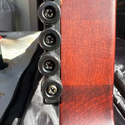 Lefty Hohner Professional B2AV WALNUT 5-string Headless Bass, Officially Licensed by Steinberger, NECK-THRU California Maple construction, with Warwick Rockbag image 3