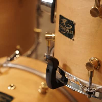 Canopus 12/14/18" RFM Maple Drum Set - Natural Oil image 5