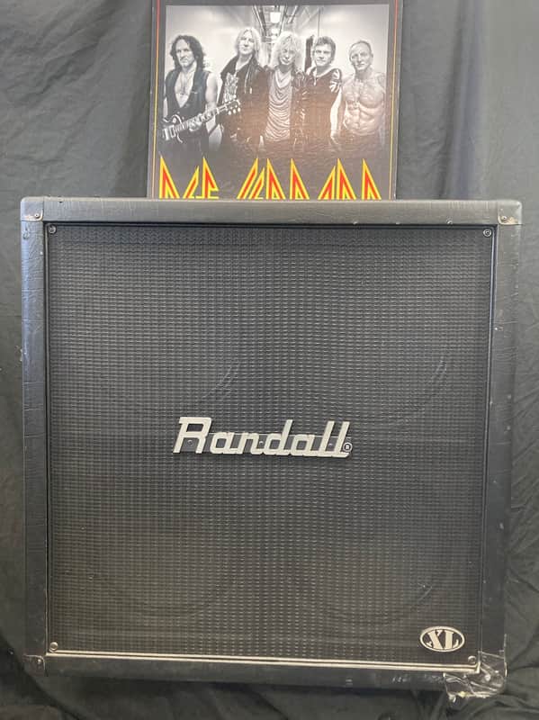 Randall - Phil Collen's Def Leppard, RS412XL 4x12 Cabinet (DL #1006) "Stage Left 6" Authenticated! 1990s - Black image 1