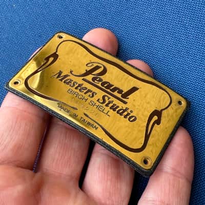 Pearl Masters Studio MBX Badge Factory Original Excellent RARE image 3