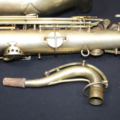 A Vintage 1927 King by H.N. White Tenor Saxophone Really Nice Horn with No Case #10 S image 11