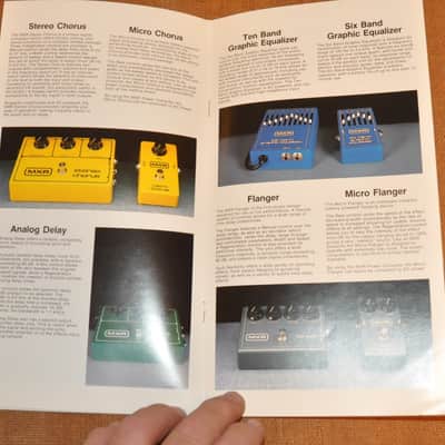 MXR MXR vintage catalog booklet brochure Block Letters all guitar pedals B image 4