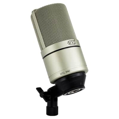 Liquid Audio - MXL 990 Large-diaphragm Condenser Microphone Bundle w/Pig Hog PHM10 8mm Mic Cable, Pop Filter Polishing Cloth image 5