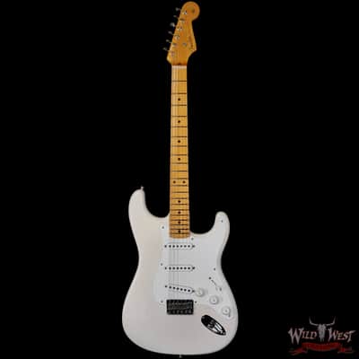 2023 Fender Custom Shop Vintage Custom 1955 Hardtail Stratocaster Time Capsule Package Aged White Blonde 7.30 lbs image 3