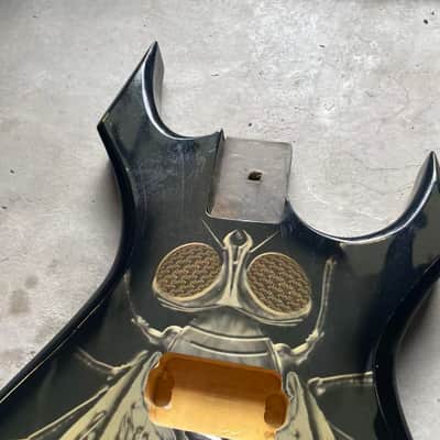 Fly Top Black Warlock Style Guitar Body image 9