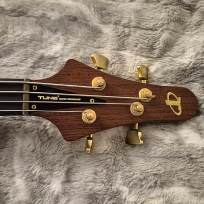 TUNE Japan TWXT-4 Tremolo Bass - 2000s - Locking Tuners - Neck-Thru - Active - Whammy Bar - MIJ -  4-String Bass - Natural Walnut image 7