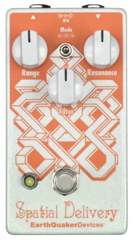 EarthQuaker Devices Spatial Delivery Sample & Hold Envelope Filter V2 2017 - Present - White Sparkle / Orange Print image 1