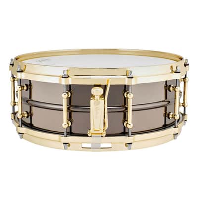 Ludwig LB416BT Black Beauty Snare Drum 14x5 w/Brass Trim image 2