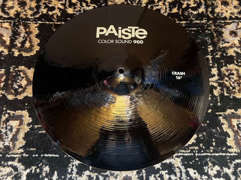 Paiste 16" Color Sound 900 Series Crash Cymbal - Black image 1