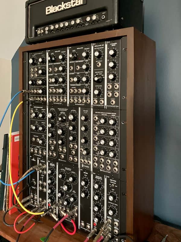Custom Walnut 5U / Dotcom / Moog Format Powered Synthesizer Case image 1