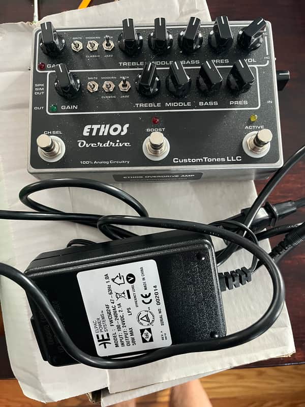 Custom Tones Inc. Ethos Overdrive (Amp version) with TLE & Classic Switch — Complete Bundle (Original Box & Power Supply) image 1