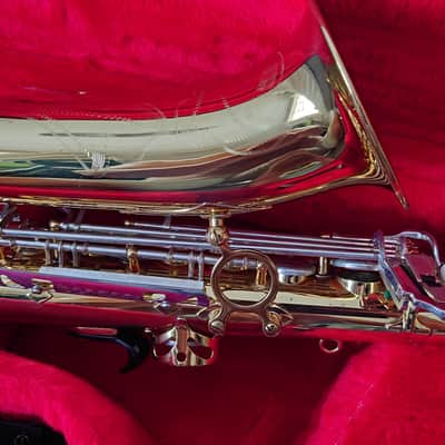 Borgani Vintage Alto Saxophone 1980 - Gold Lacquer with Nickel Silver Keys image 11
