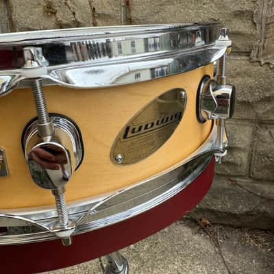 Ludwig Accent CS Custom 13x4” Piccolo Wood Snare Drum - Natural image 2