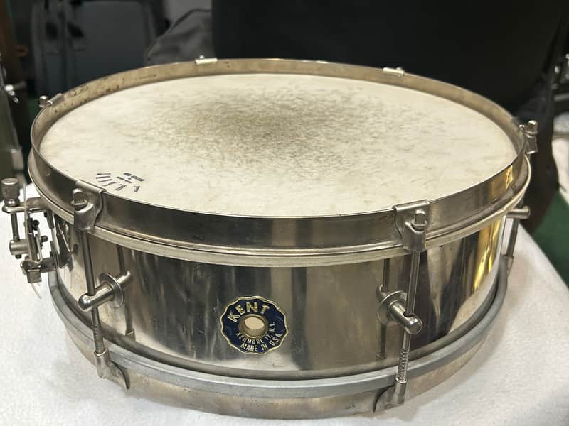 Kent 5X14" Student Model snare drum (TDG-SD-4166) 60's - Nickel Plated image 1