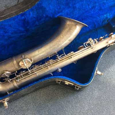 Conn Chu Berry (New Wonder) Professional Baritone Sax 1924 Silver Plate image 7