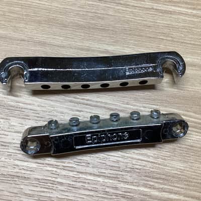 Epiphone Tune-o-matic bridge and stop tailpiece - Chrome image 1