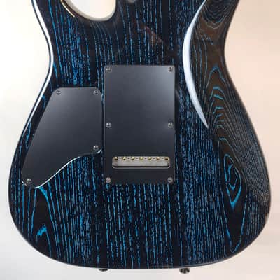 Tom Anderson Angel Player 7, Swamp Ash Body, HSH, Black w/Bora Dog Hair, Logo Bag image 12