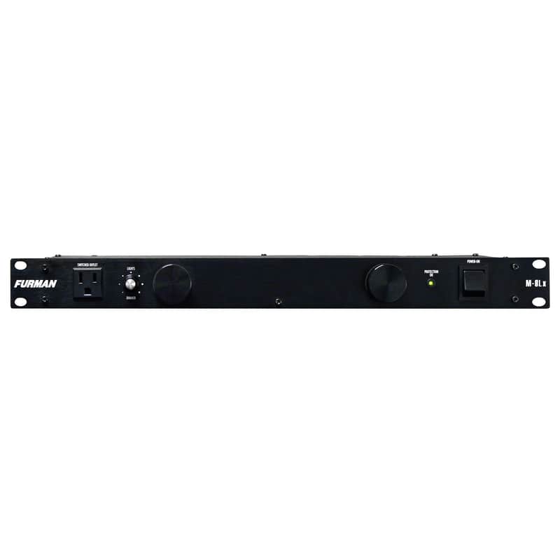 Furman M-8Lx Merit X Series 9 Outlet Power Conditioner & Surge Protector with Dual Rack Lights image 1