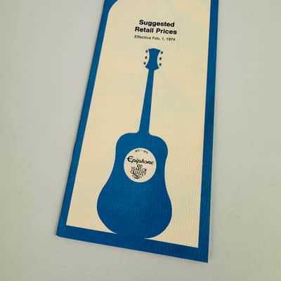 Epiphone Suggested Retail Price List (Norlin Era) 1974 image 1