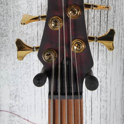 Ibanez SR305EDX 5 String Electric Bass Guitar Wine Red Frozen Matte Finish image 10