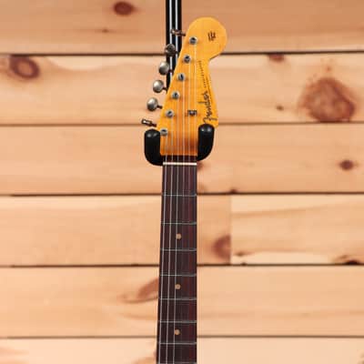 Fender Custom Shop 1960 Stratocaster Heavy Relic - Aged Black over 3-Color Sunburst-CZ576853 image 5