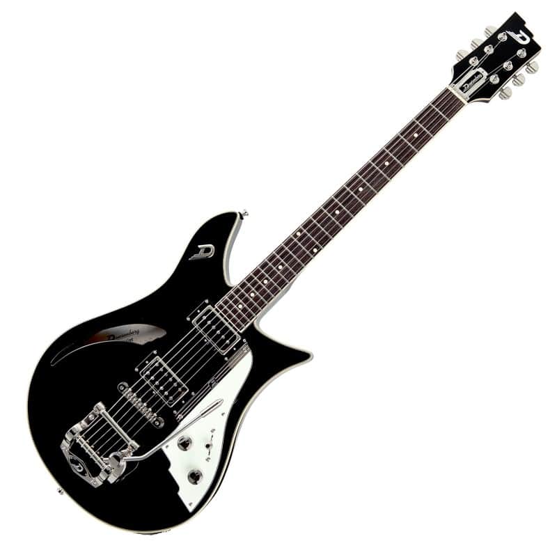 Duesenberg Double Cat Semi-Hollow Guitar In Black image 1