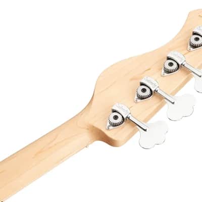 Sadowsky MetroLine 21-Fret Vintage J/J Bass-Swamp Ash Body-4 String-Ocean Blue Transparent Satin image 8