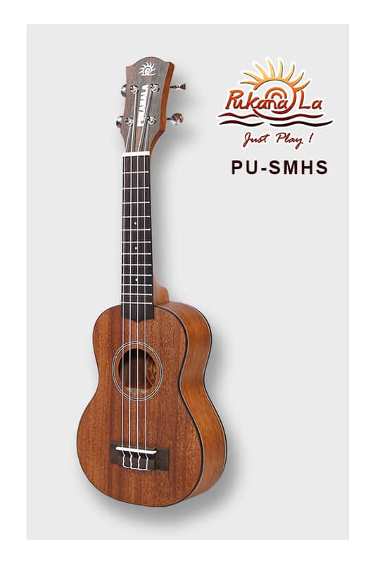 PukanaLa Model PU-SMHS Solid Sapele Mahogany top Series Soprano Size Ukulele image 1