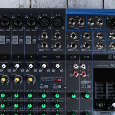 Yamaha MG12XU 12-Channel Mixer with USB and Effects image 2