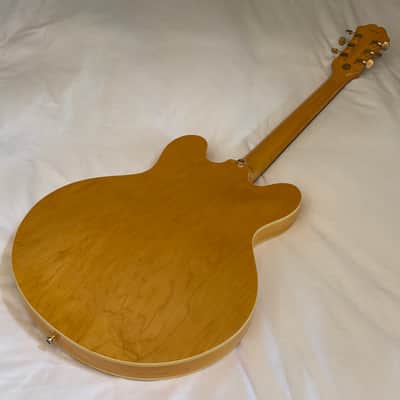 Vintage 2000 Epiphone Dot Deluxe Limited Edition Flame Top - Made in Korea (MIK) - Natural - Free Pro Setup image 15