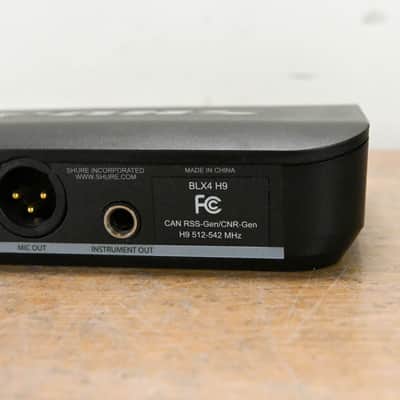 Shure BLX14 Bodypack Wireless System - H9 Band: 512-542 MHz (NO PSU) CG0141B image 5