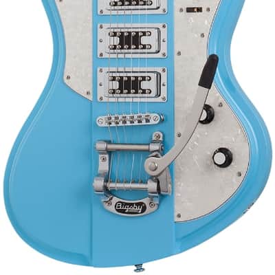 Schecter Ultra-III Electric Guitar. Vintage Blue (VBLU) image 2