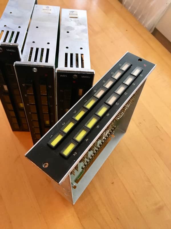 Ward Beck M486-j group routing modules c 1970s 1980 original vintage analog image 1