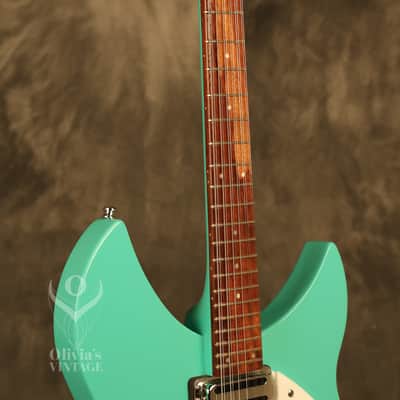2013 Rickenbacker 330/12S 12-string Sea Green w/Rose Morris sound hole image 13
