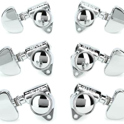 Grover 102CV Original "Milk Bottle" Style Rotomatics Tuning Machines Set - Chrome image 1