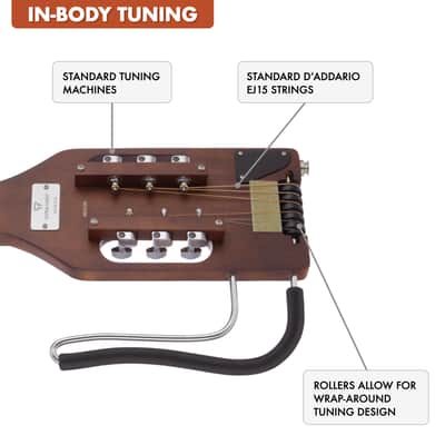 Traveler Guitar Ultra-Light Acoustic Travel Guitar (Antique Brown) image 5