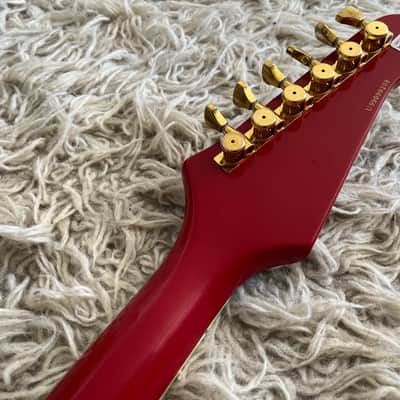 Vintage 1999 Epiphone '63 Firebird VII 1963 Reissue Cardinal Red Electric Guitar MIK image 13