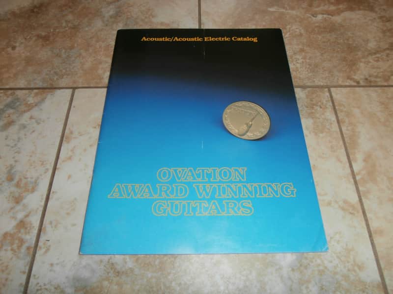 Vintage 1980 Ovation Acoustic/Acoustic Electric Guitar Catalog! Rare Original Case Candy, Paperwork! image 1