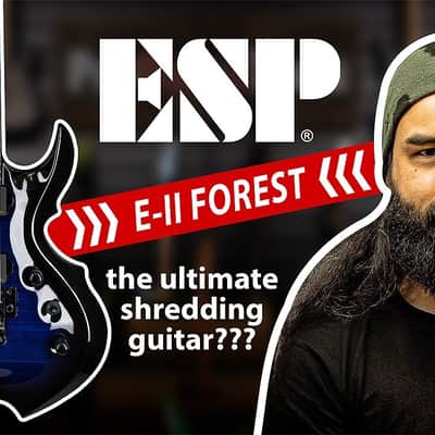 ESP E-II Viper Baritone CHMS - Charcoal Metallic Satin image 7