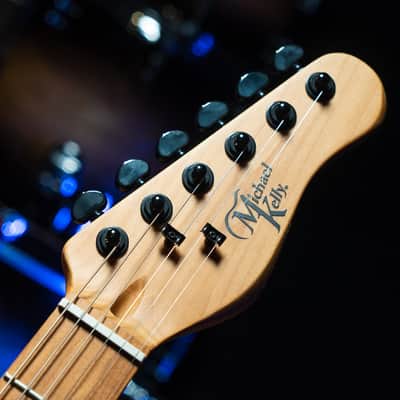 Michael Kelly MK67MBWMZH Mod Shop 67 Duncan Quilt Maple Top Swamp Ash Body Roasted Maple Neck 6-String Electric Guitar image 7