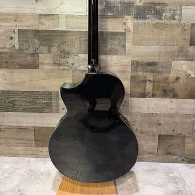 Schecter Synyster Gates Syn AC-GA SC Acoustic Guitar - Gloss Black w/ Silver Pinstripes (3700) image 4