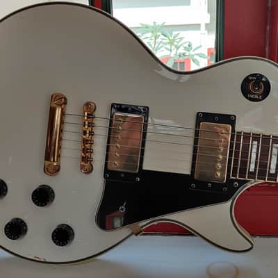 Grassroots Les Paul Custom, White with Gold hardware, Made in