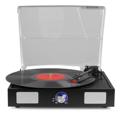 FENTON RP108B Record Player Black - Giradischi con altoparlanti integrati image 3
