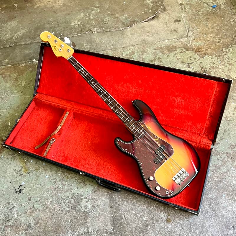 LEFTY! -Greco Brazen Picker P bass 1980 - Sunburst original vintage MIJ Matsumoku left handed precision LH image 1