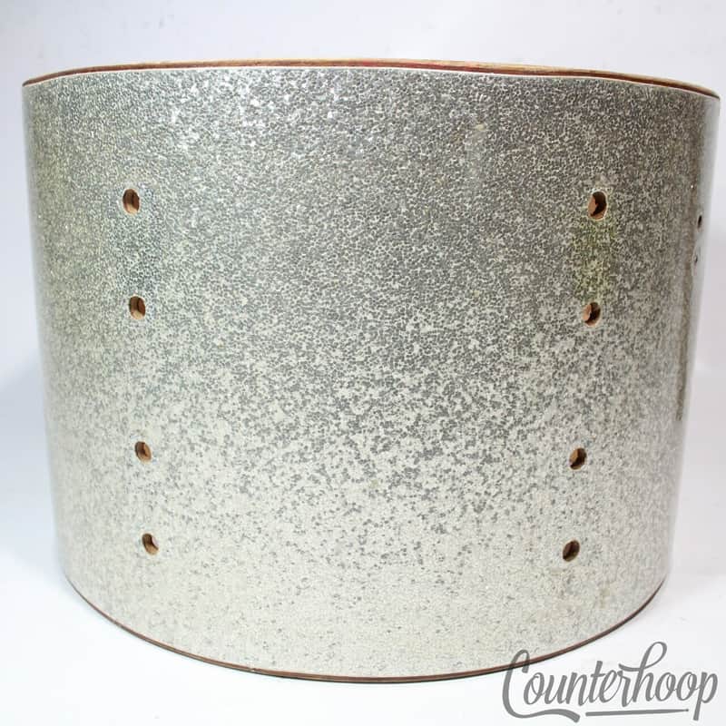 Slingerland 9x13" 3Ply African Mahogany Tom Drum Shell Silver Sparkle Sound King image 1