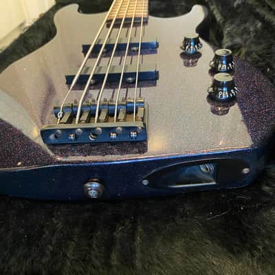 Hamer Slammer 5-String Bass 2010s Purple Sparkle image 8