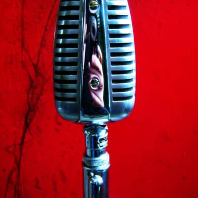 Vintage RARE 1940's Astatic WR20 dual crystal Hi Z microphone Satin Chrome w period Astatic "G" stand T3 D104 77A JT30 # 1 image 11