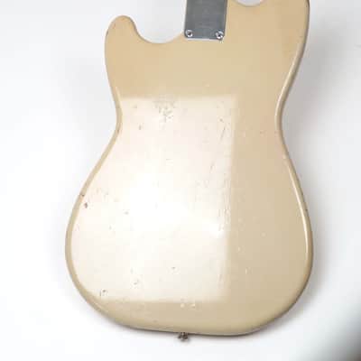 1957 Fender Musicmaster - Desert Sand - Anodized Pickguard - V Neck Profile image 9