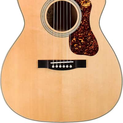 Guild OM-140CE Grand Auditorium Acoustic-Electric Guitar, Solid Spruce Top image 2
