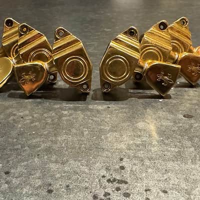 Schaller Bullseye Seal Fast Tuners Gibson Super 400/L5 80’s  - Gold image 5
